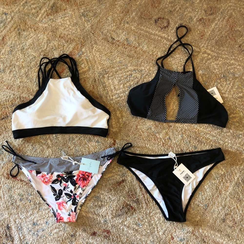 3 sets of cupshe bikinis